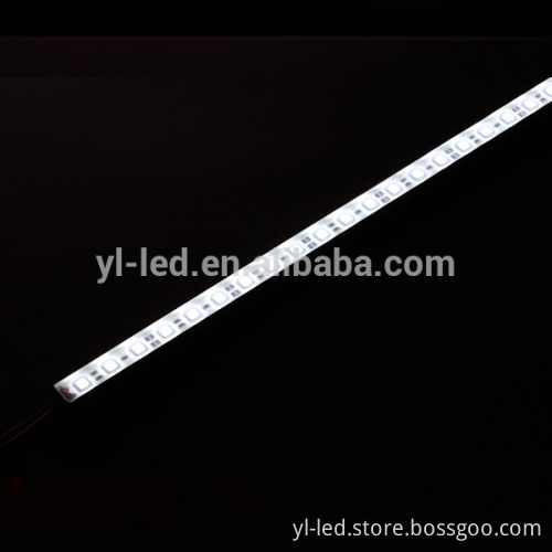 Waterproof SMD 5050 led rigid strip flat aluminum profile clear lip, IP65 led rigid bar u shape aluminum profile